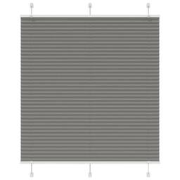 Berkfield Home Pleated Blind Anthracite 120x150 cm Fabric Width 119.4 cm Polyester in Grey - thumbnail 2