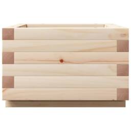 Berkfield Home Decorative Garden Planter 40x40x26.5 cm Solid Wood Pine in Light Tan - thumbnail 6