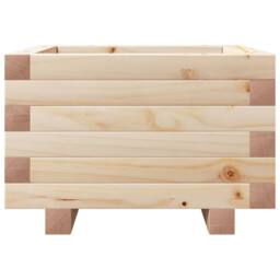 Berkfield Home Decorative Garden Planter 40x40x26.5 cm Solid Wood Pine in Light Tan - thumbnail 5