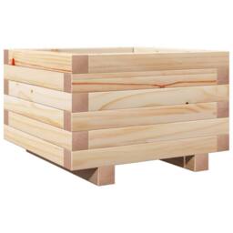 Berkfield Home Decorative Garden Planter 40x40x26.5 cm Solid Wood Pine in Light Tan - thumbnail 7