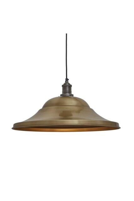 Industville Brooklyn Giant Hat Pendant, 21 Inch, Brass, Pewter Holder in Bronze - image 1
