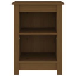 Berkfield Home Bedside Cabinet Honey Brown 40x35x55 cm Solid Wood Pine - Size: 40 x 35 x 55 cm - thumbnail 3