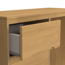 Ready Assembled 2 U Bristol 3 Drawer Vanity (Ready Assembled) in Natural - thumbnail 5