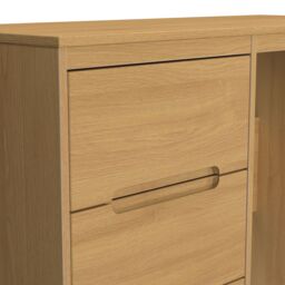 Ready Assembled 2 U Bristol 3 Drawer Vanity (Ready Assembled) in Natural - thumbnail 4