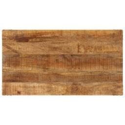 Berkfield Home Beautiful Dining Table 110x60x76 cm Solid Wood Mango in Brown - Size: 110 x 60 x 76 cm - thumbnail 4