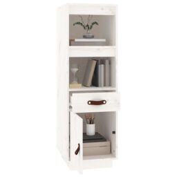 Berkfield Home Highboard White 34x40x108, 5 cm Solid Wood Pine - thumbnail 4