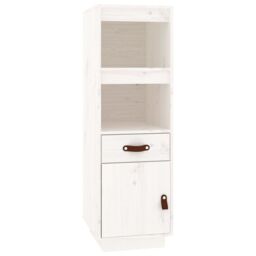 Berkfield Home Highboard White 34x40x108, 5 cm Solid Wood Pine - thumbnail 2