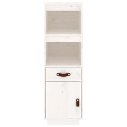 Berkfield Home Highboard White 34x40x108, 5 cm Solid Wood Pine - thumbnail 5