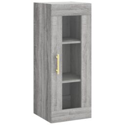 Berkfield Home Highboard Grey Sonoma 34.5x34x180 cm Engineered Wood - thumbnail 5