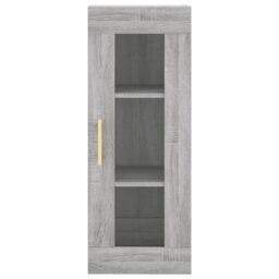Berkfield Home Highboard Grey Sonoma 34.5x34x180 cm Engineered Wood - thumbnail 6