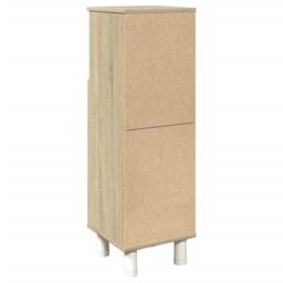Berkfield Home Bathroom Cabinet Sonoma Oak 30.5x30x95 cm Engineered Wood in Brown - thumbnail 6