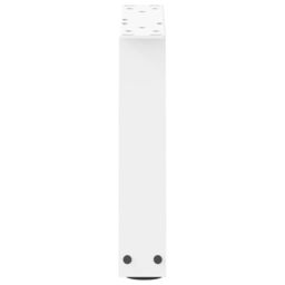 Berkfield Home Dining Table Legs V-Shape 2 pcs White 40x(30-31.3) cm Steel - thumbnail 6