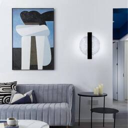Goeco Modern LED Wall Light 12W 3 Colour Temperatures Indoor Wall Light in Black - thumbnail 3