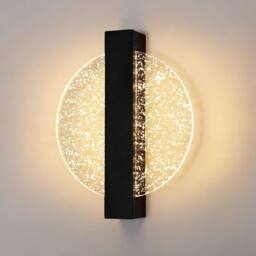 Goeco Modern LED Wall Light 12W 3 Colour Temperatures Indoor Wall Light in Black - thumbnail 1