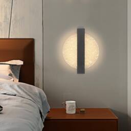Goeco Modern LED Wall Light 12W 3 Colour Temperatures Indoor Wall Light in Black - thumbnail 4