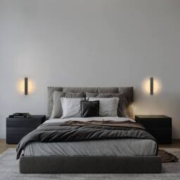 Goeco Modern LED Wall Light 12W 3 Colour Temperatures Indoor Wall Light in Black - thumbnail 7