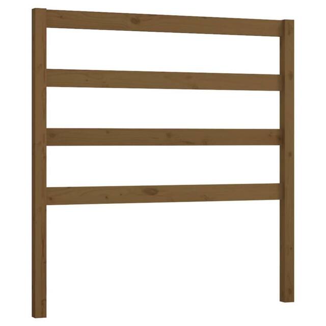 Berkfield Home Bed Headboard Honey Brown 106x4x100 cm Solid Wood Pine - Size: 106 x 4 x 100 cm - image 1