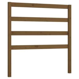 Berkfield Home Bed Headboard Honey Brown 106x4x100 cm Solid Wood Pine - Size: 106 x 4 x 100 cm - thumbnail 1
