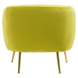 Orsina Pink Velvet Arm Chair, Tufted Velvet Upholstered Accent Chair, Comfortable Armchair for Home, Office in Green - thumbnail 4