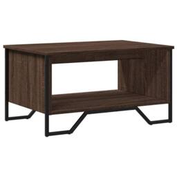 Berkfield Home Durable Coffee Table Brown Oak 75x51x40 cm Engineered Wood - Size: 75 x 51 x 40 cm - thumbnail 7