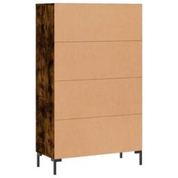 Berkfield Home Highboard Smoked Oak 69.5x31x115 cm Engineered Wood in Brown - thumbnail 8