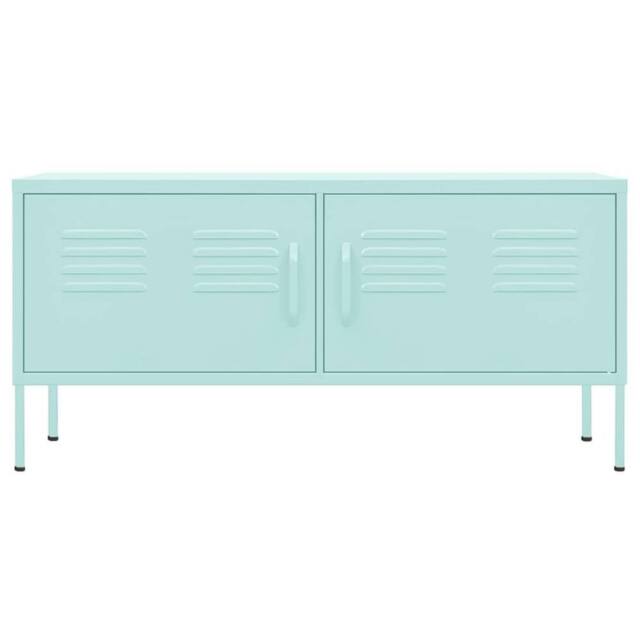 Berkfield Home TV Cabinet Mint 105x35x50 cm Steel - Size: 105 x 35 x 50 cm - image 1
