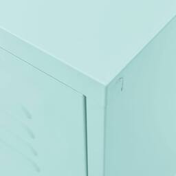 Berkfield Home TV Cabinet Mint 105x35x50 cm Steel - Size: 105 x 35 x 50 cm - thumbnail 8