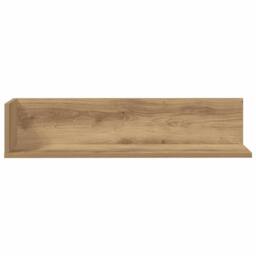 Berkfield Home Wall Shelves 2 pcs Artisan Oak 75x16.5x16.5 cm Engineered Wood in Brown - thumbnail 4