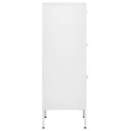 Berkfield Home Storage Cabinet White 42.5x35x101.5 cm Steel - thumbnail 4