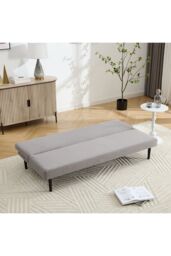 Living and Home Modern Convertible Sofa Bed in Dark Grey - thumbnail 2
