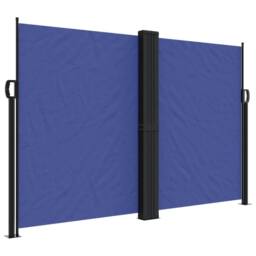 Berkfield Home Retractable Side Awning Blue 160x1000 cm - thumbnail 3