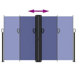 Berkfield Home Retractable Side Awning Blue 160x1000 cm - thumbnail 5