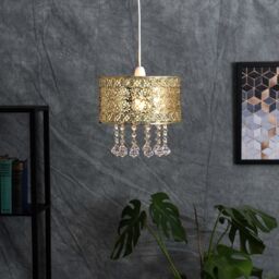 ValueLights Enna Gold Ceiling Pendant Droplets Shade - thumbnail 1