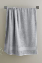 Catherine Lansfield 'Anti Bacterial' Cotton Towels in Silver - thumbnail 1