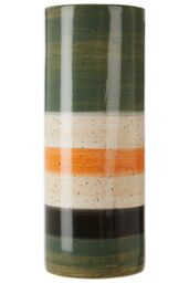 Orsina Sorrell Large Multicoloured Ceramic Vase in Green - thumbnail 1