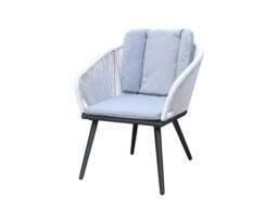 Royalcraft ASPEN 150cm Round ceramic grey top with 6 rope chairs - thumbnail 5