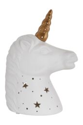 Orsina Premier Kids Kids Unicorn with Gold Horn Night Light in White - thumbnail 3
