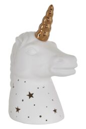 Orsina Premier Kids Kids Unicorn with Gold Horn Night Light in White