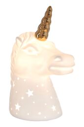 Orsina Premier Kids Kids Unicorn with Gold Horn Night Light in White - thumbnail 4