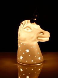 Orsina Premier Kids Kids Unicorn with Gold Horn Night Light in White - thumbnail 5