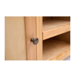 Cabinet Bits Lugo Waxed 2 Door TV Cabinet Brass Knob in Light Brown - thumbnail 5