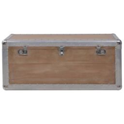 Berkfield Home Storage Box Solid Fir Wood 91x52x40 cm Brown - Size: 91 x 52 x 40 cm - thumbnail 6