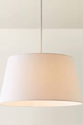 ValueLights Aspen White Tapered Easy Fit Pendant Lamp Shade - Size: Large - thumbnail 3