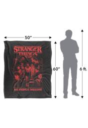 Stranger Things Mindflayer Group Horror Movie Poster 152 X 127 Cm Blanket in White - thumbnail 5