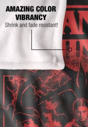 Stranger Things Mindflayer Group Horror Movie Poster 152 X 127 Cm Blanket in White - thumbnail 4