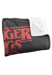 Stranger Things Mindflayer Group Horror Movie Poster 152 X 127 Cm Blanket in White - thumbnail 3