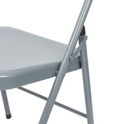Harbour Housewares Metal Folding Chair - Pack of 1 in Grey - thumbnail 5