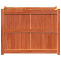 Berkfield Home Garden Planter Wax Brown 90x50x70 cm Solid Wood Pine - Size: 90 x 50 x 70 cm - thumbnail 5