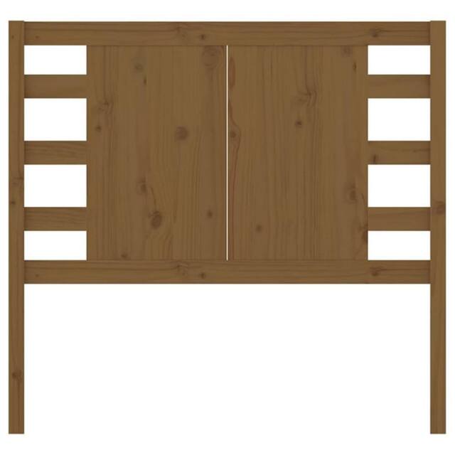 Berkfield Home Headboard Honey Brown 96x4x100 cm Solid Wood Pine - Size: 96 x 4 x 100 cm - image 1