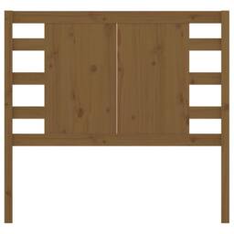 Berkfield Home Headboard Honey Brown 96x4x100 cm Solid Wood Pine - Size: 96 x 4 x 100 cm - thumbnail 1